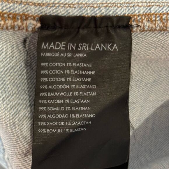 Club Monaco Denim Button Down Fitted Silhouette Vest Dress Pockets Stretch Sz 0 - Picture 11 of 15